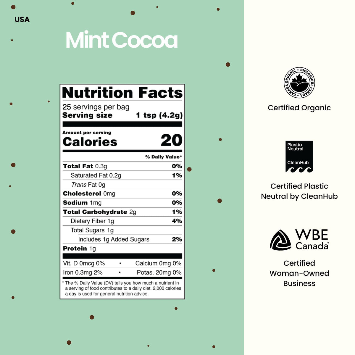 Blume - Superfood Latte Powder, Mint Cocoa Blend