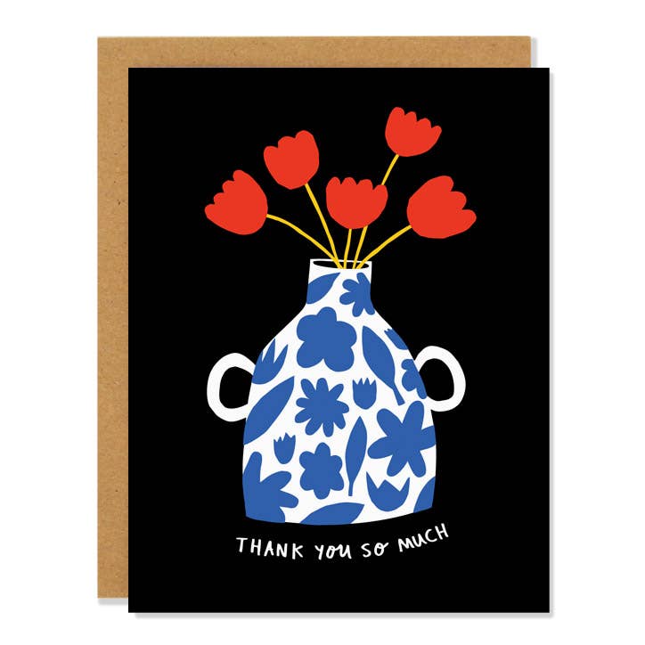 Badger & Burke - Thank You Vase - Greeting Card