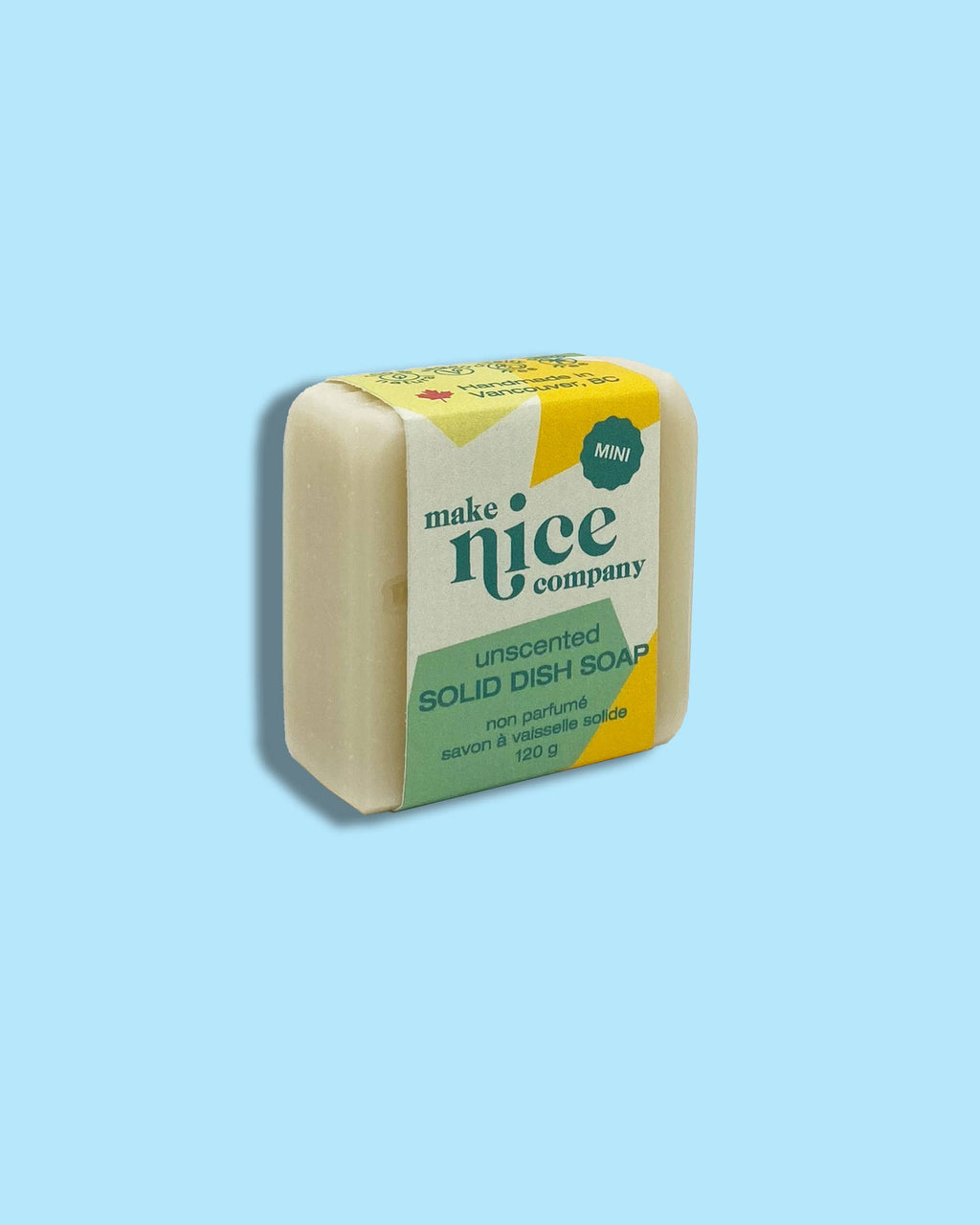 Make Nice Company - Mini Solid Dish Soap: Mint + Eucalyptus