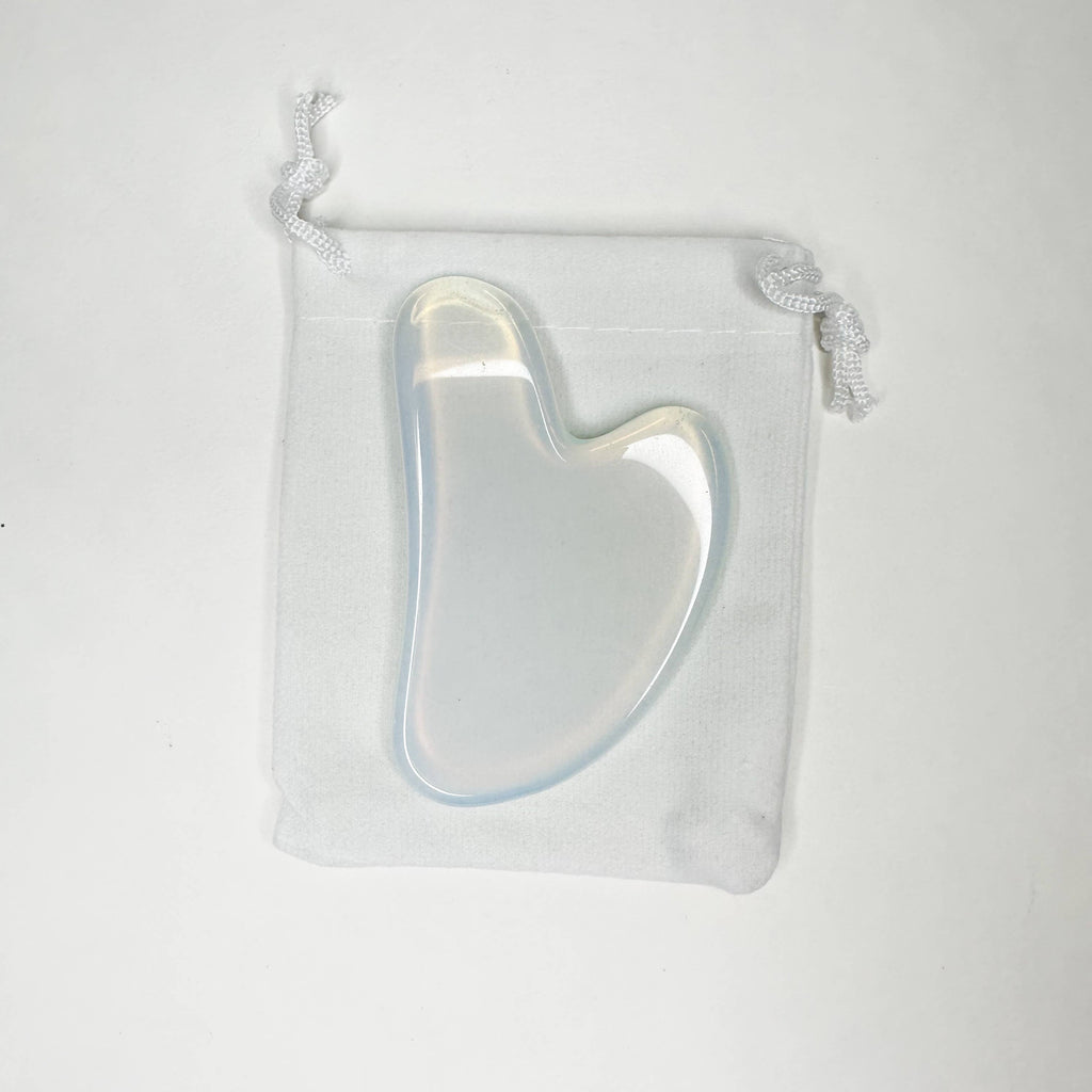 Smile Boutiques - Natural Gua Sha Stone - Facial Massager Stone: Amethyst