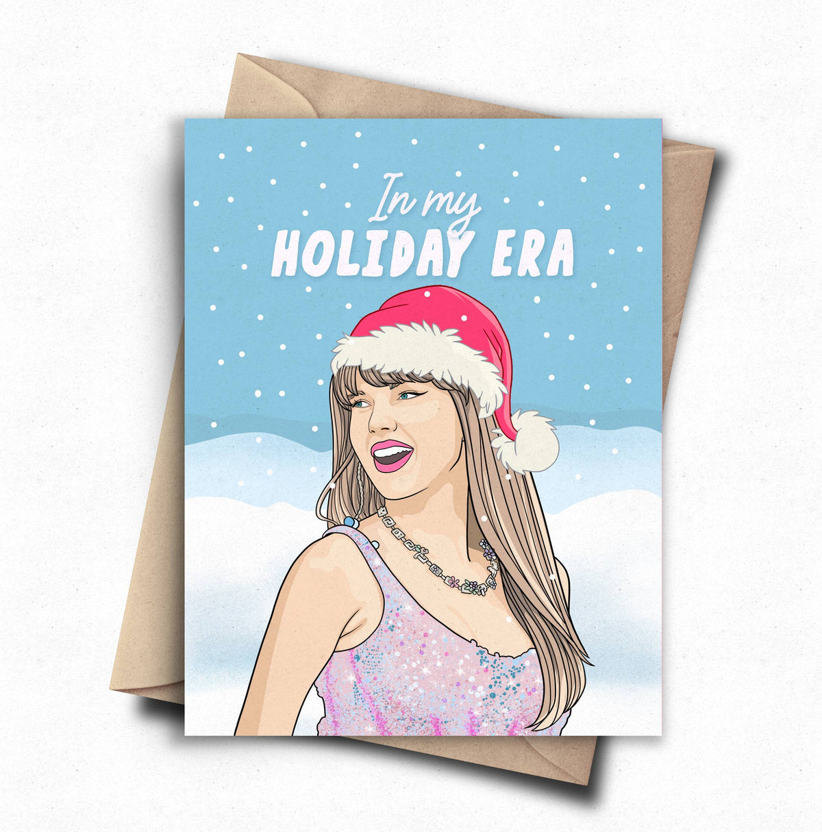 Pop Cult Paper - Holiday Era Taylor Swift Christmas Card Funny Swiftie Card