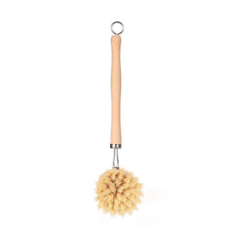 Smile Boutiques - Bamboo Sisal Dish Brush - Zero Waste Kitchen Brush: Sisal Dish Brush