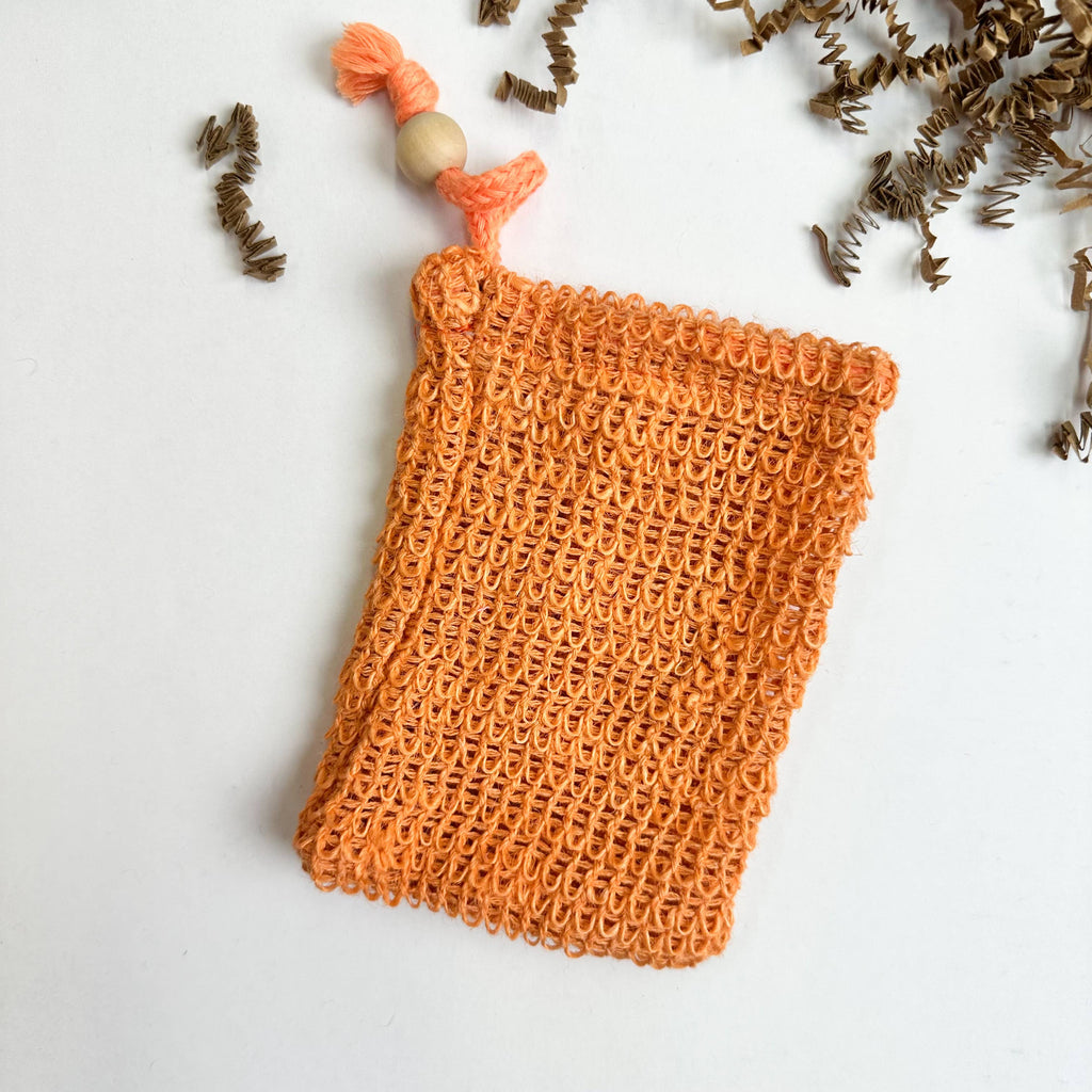 Smile Boutiques - Biodegradable Natural Sisal Soap Bags: Ivory Mesh