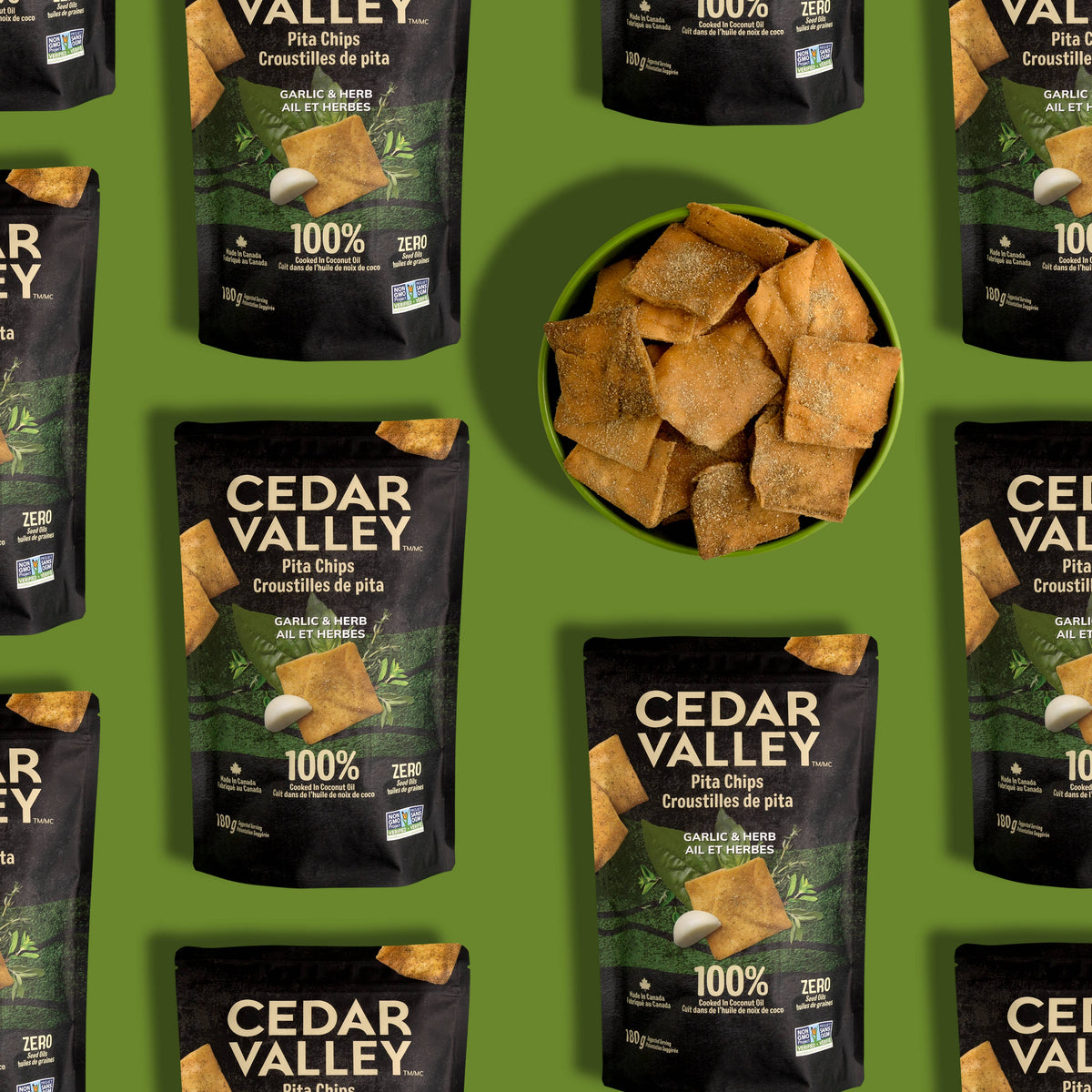 Cedar Valley - Garlic and Herb Pita Chips