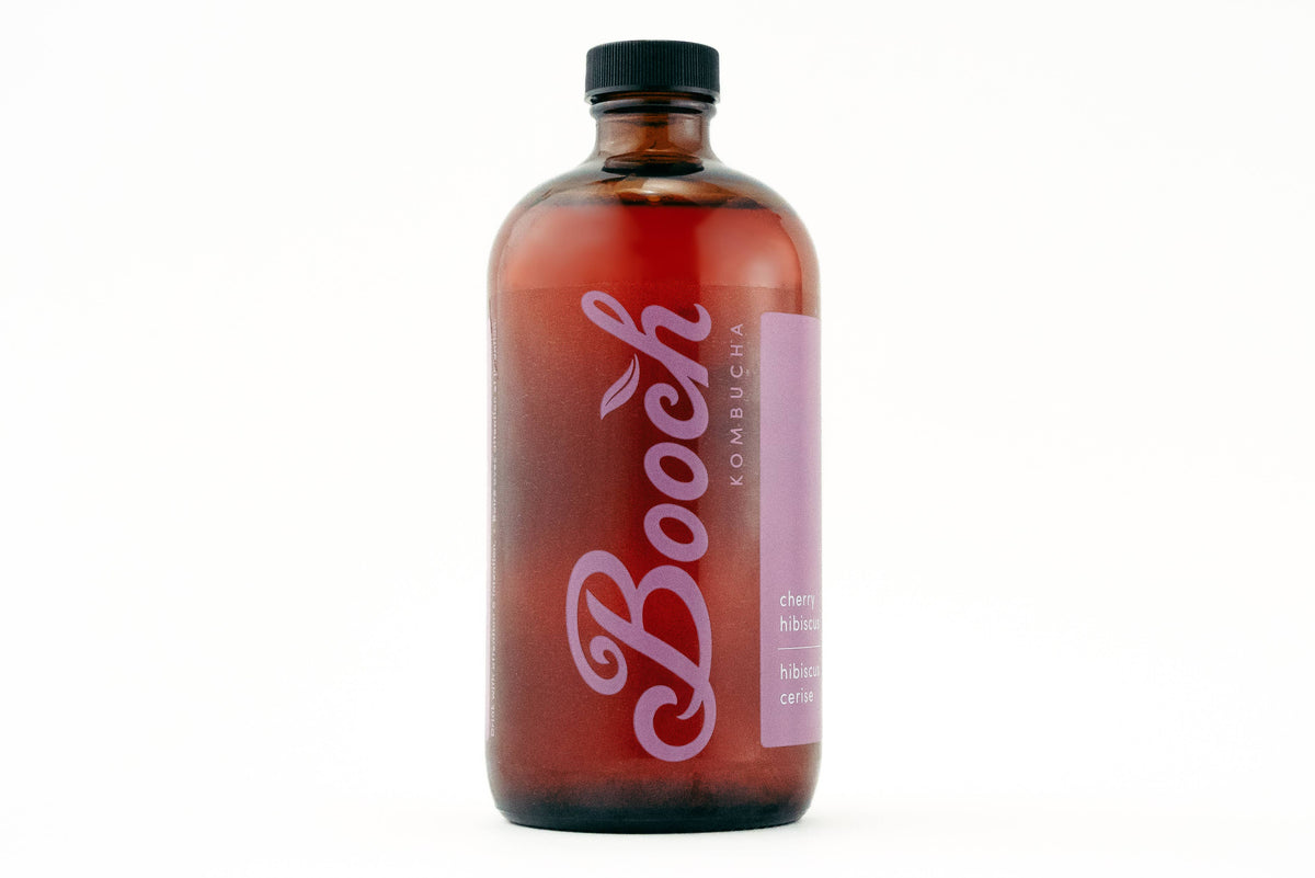 Booch Organic Kombucha + Moonbrew by Booch - Cherry Hibiscus