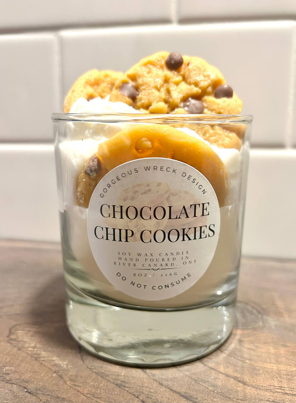 Gorgeous Wreck Design - Chocolate Chip Cookie Dessert Candle