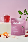 Lake & Oak Tea Co. - Rose Hibiscus Glow - Superfood Tea: Plant-Based Tea Bags - Retail Pouch