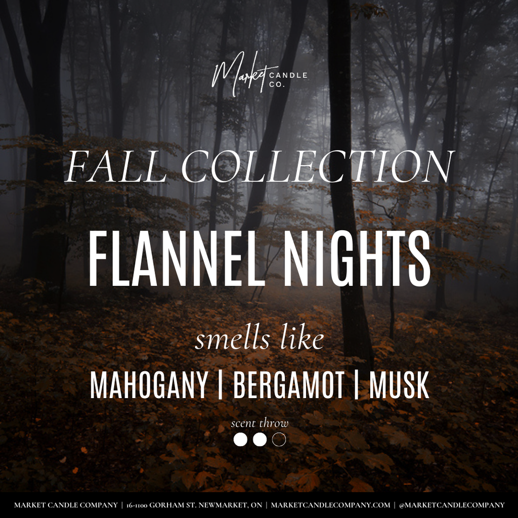 Market Candle Company - FLANNEL NIGHTS SOY CANDLE-: 8 oz Single Wick