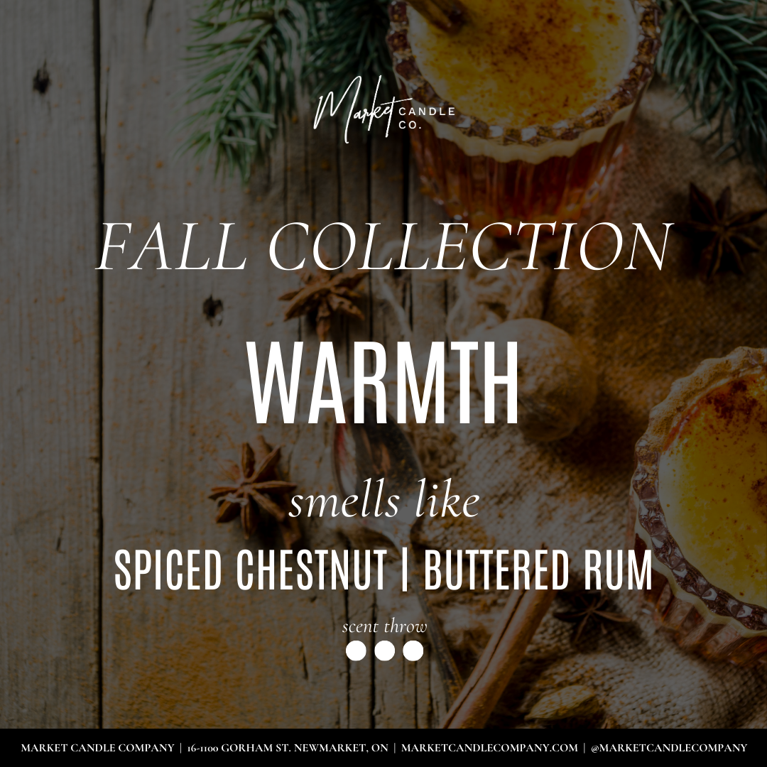 Market Candle Company - WARMTH SOY CANDLE: 8 oz Single Wick