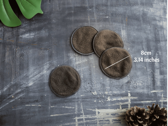 Reusable Cotton Rounds - Bamboo Charcoal