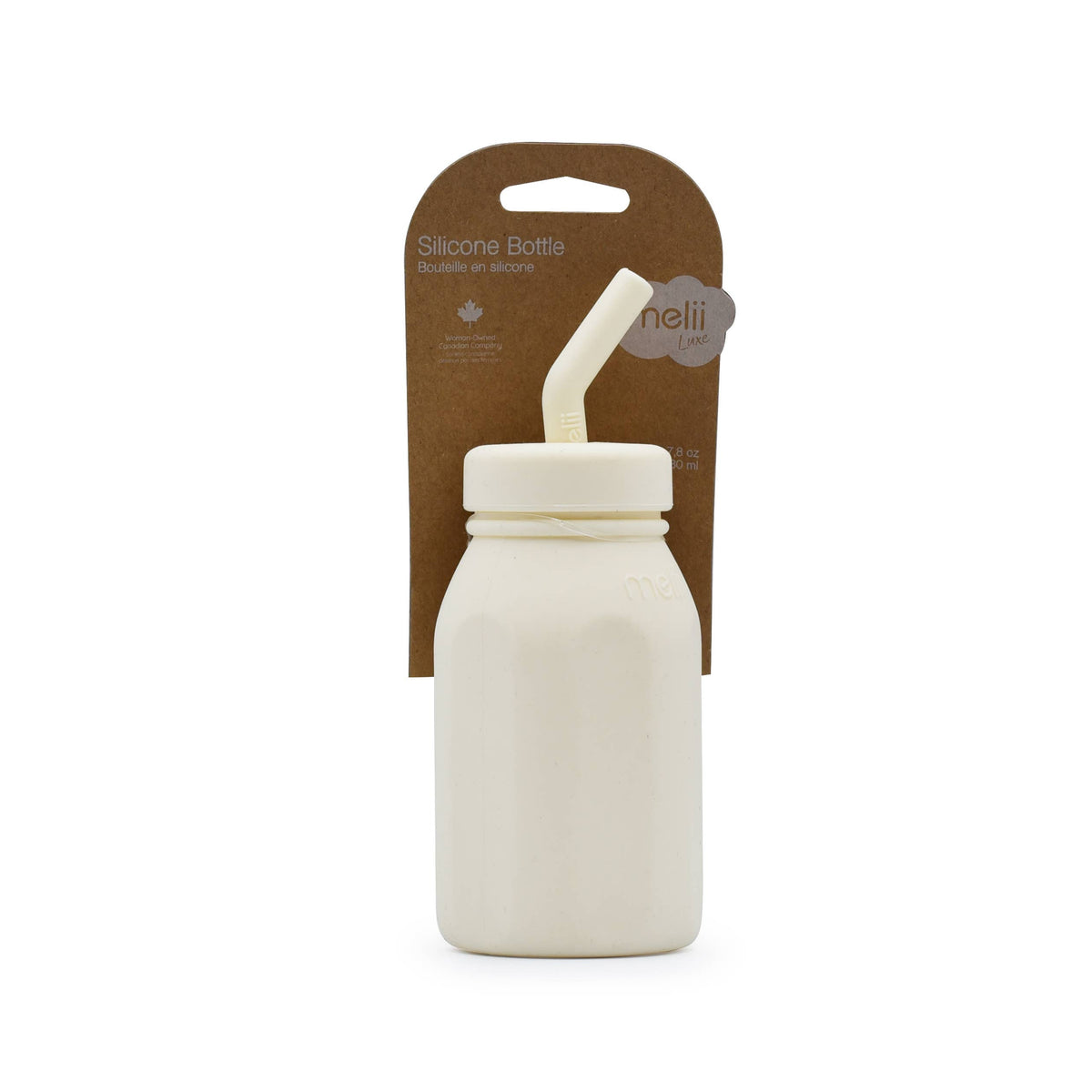 melii - Luxe Silicone Water Bottle: Blue