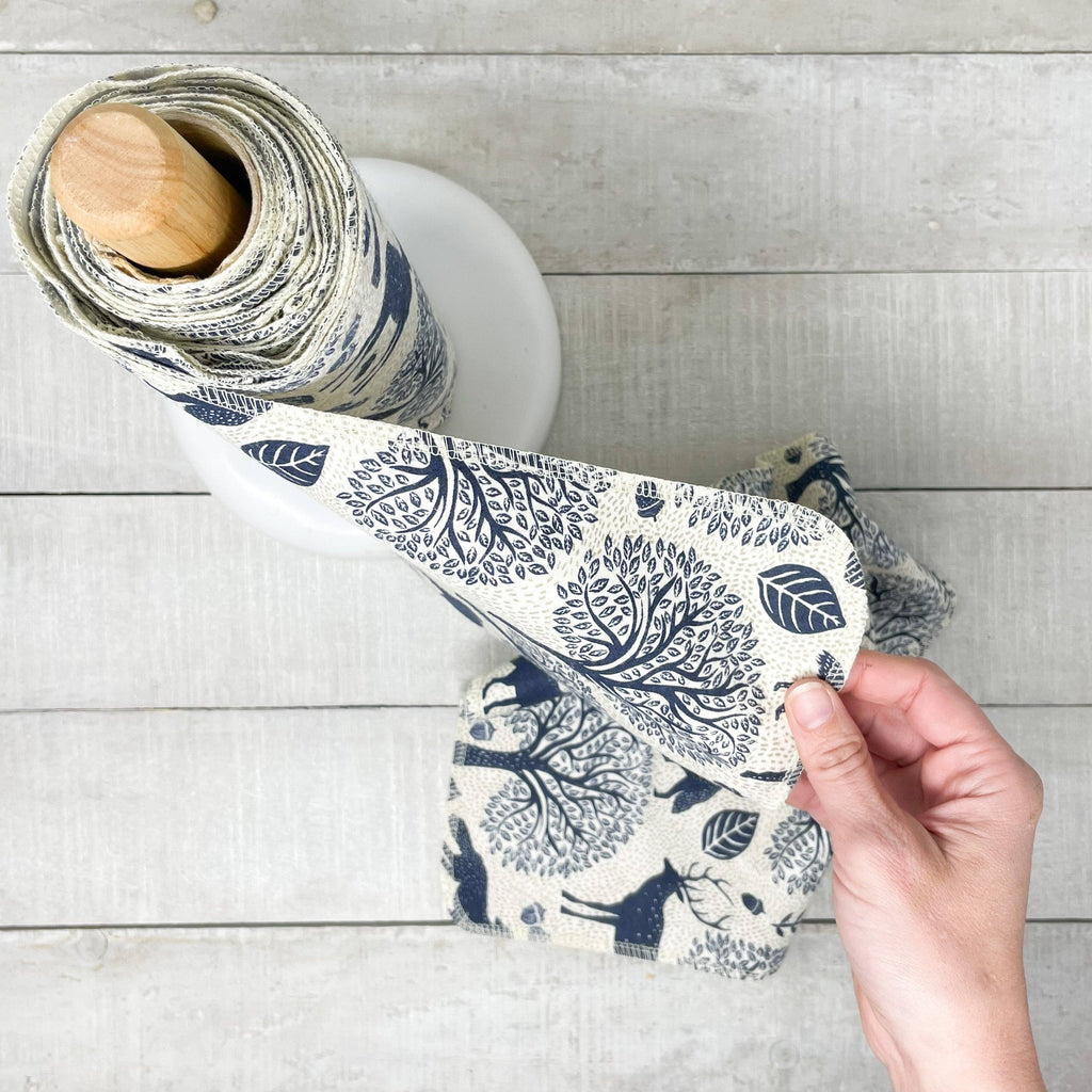 Three Huggers - Organic Reusable Paper Towels - Solid Colour Variety Pack