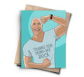 Pop Cult Paper - The Rock Thank You Card / Mothers Day Card / Friendship Card