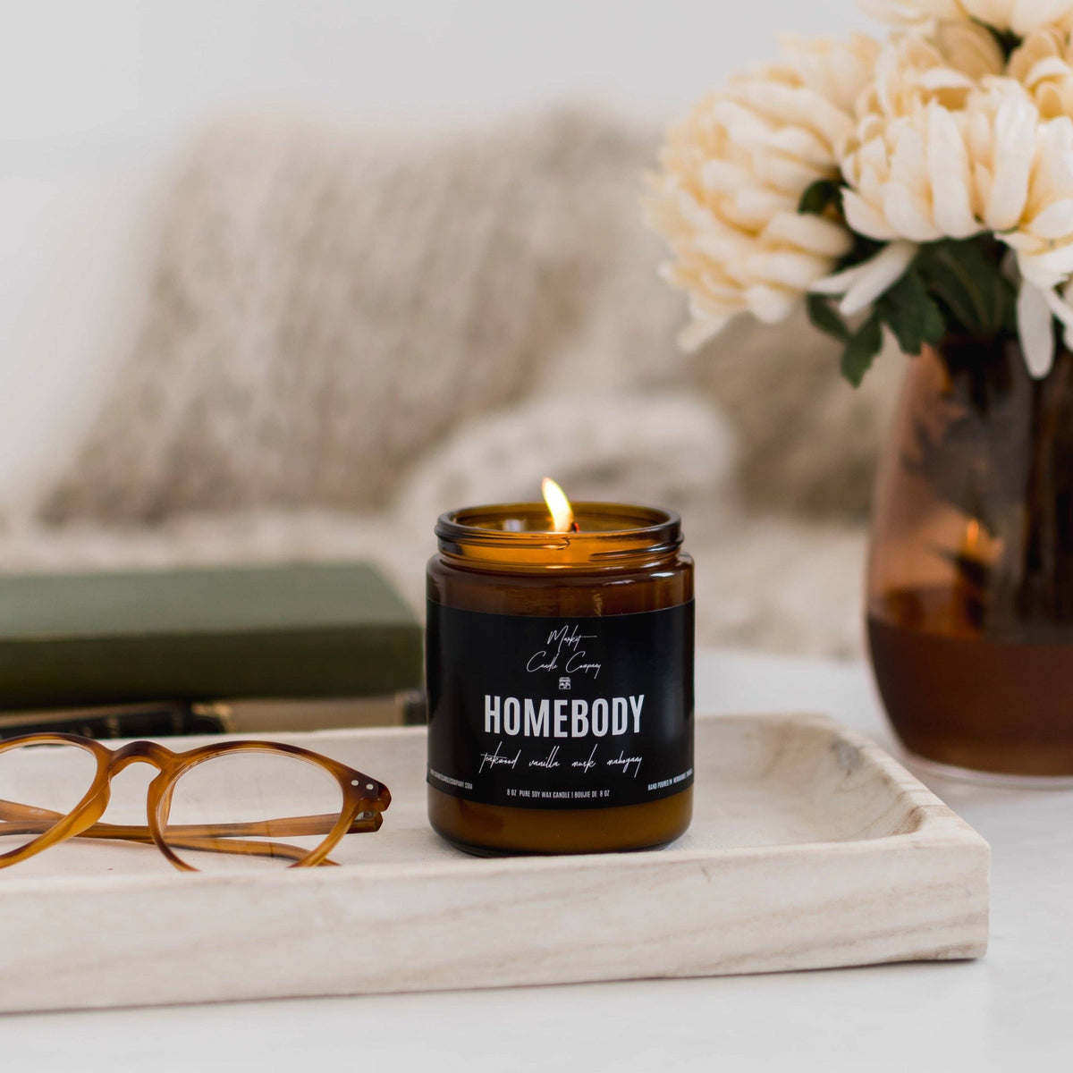 Market Candle Company - HOMEBODY SOY WAX CANDLE: 8 oz Single Wick