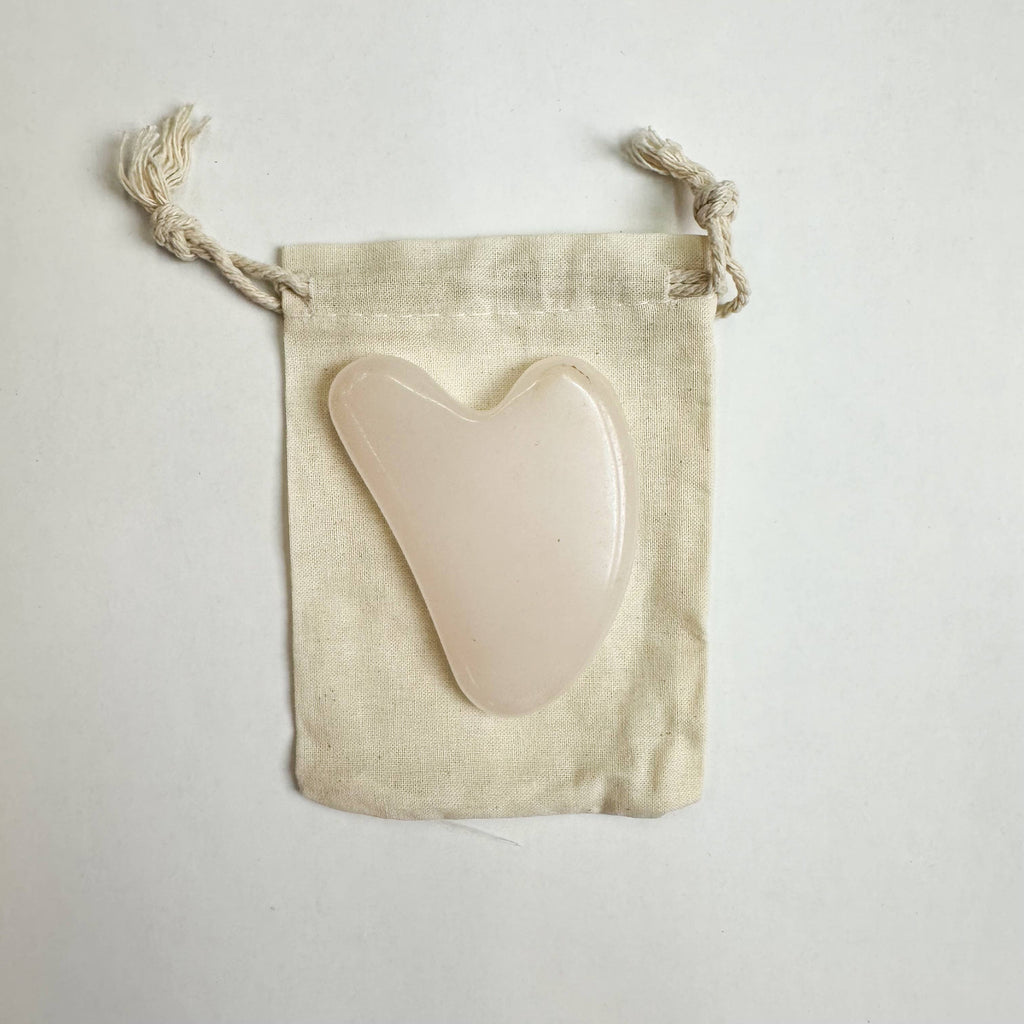 Smile Boutiques - Natural Gua Sha Stone - Facial Massager Stone: Amethyst