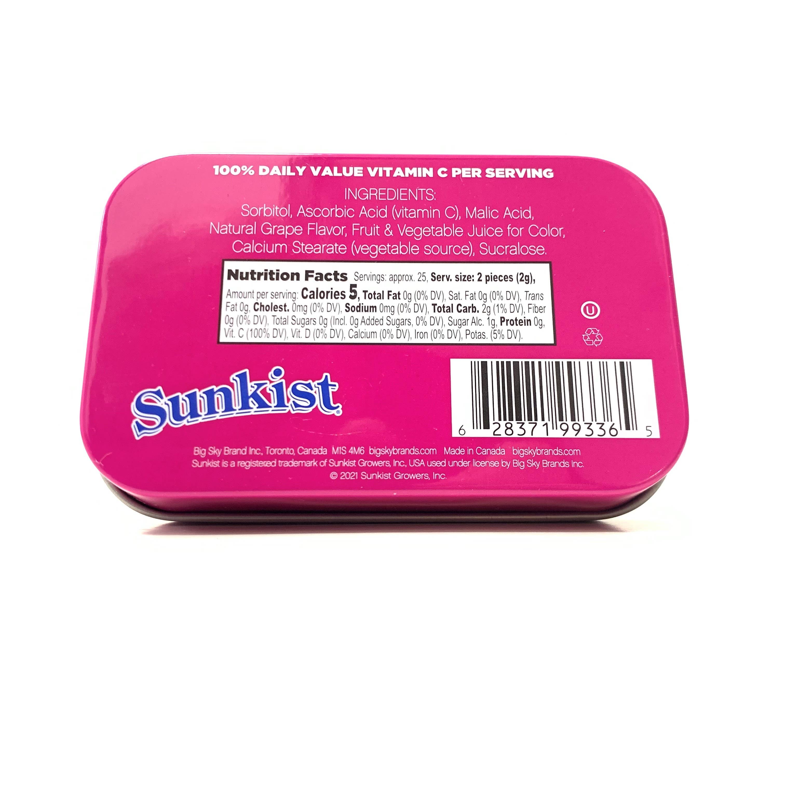 Big Sky Brands Inc. - Sunkist Sours with Vitamin C - Mixed 48ct.