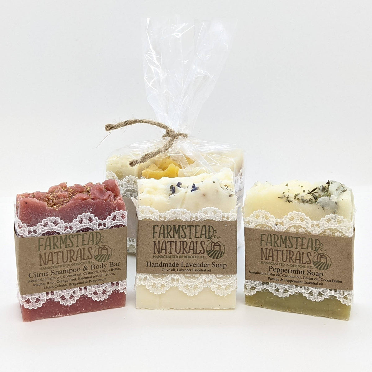 Farmstead Naturals - 3-Bar Artisan Soap Gift Pack Farmstead Naturals