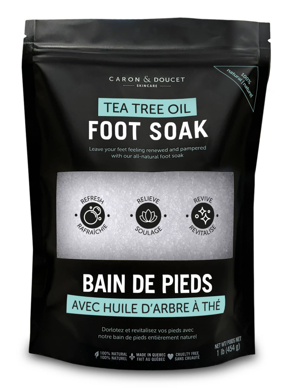 Caron & Doucet - Tea Tree Oil Foot Soak: 1 Pound