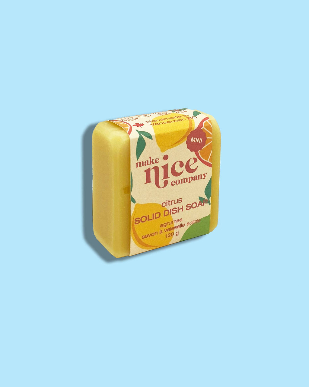 Make Nice Company - Mini Solid Dish Soap: Mint + Eucalyptus