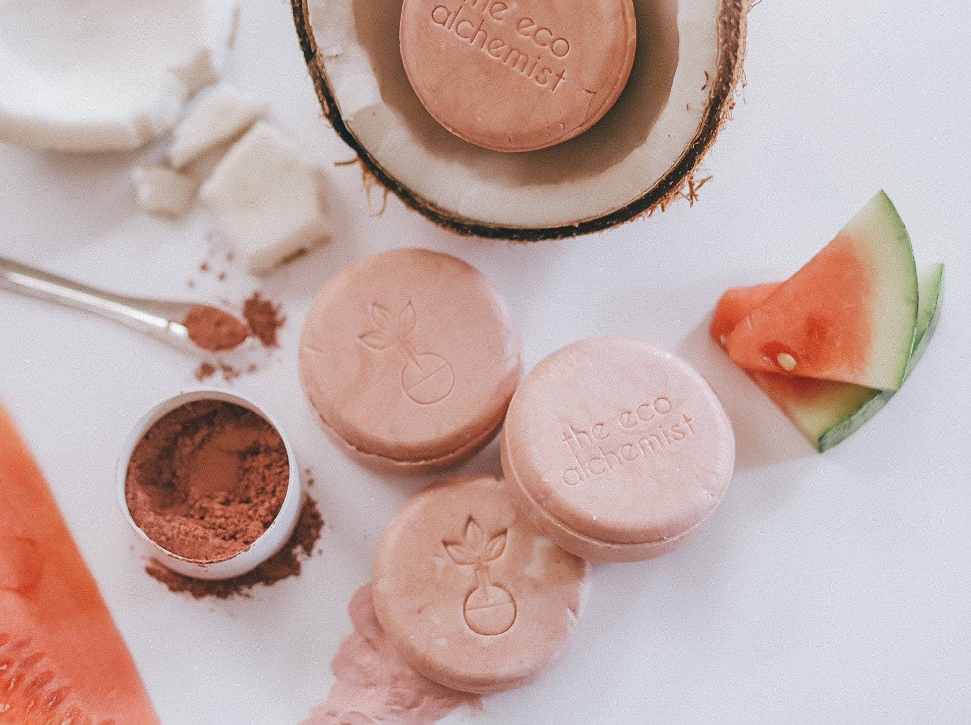 The Eco Alchemist - Coconut + Watermelon Facial Cleansing Bar