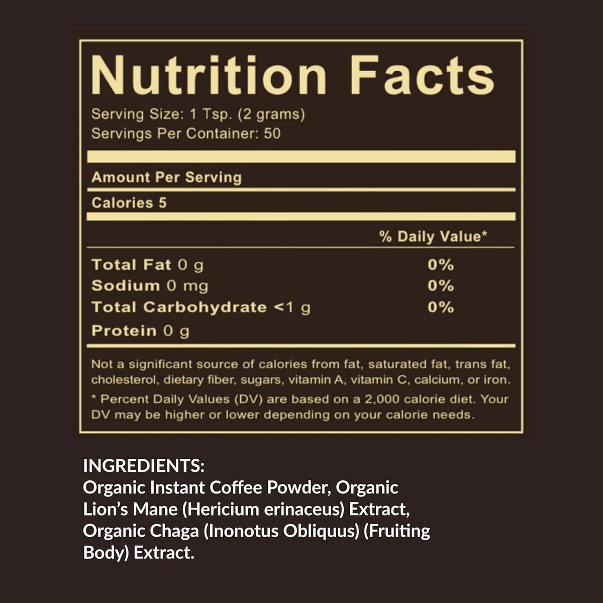 PureShrooms Inc. - Focus & Create Mushroom Coffee | 100grams | 50 Servings