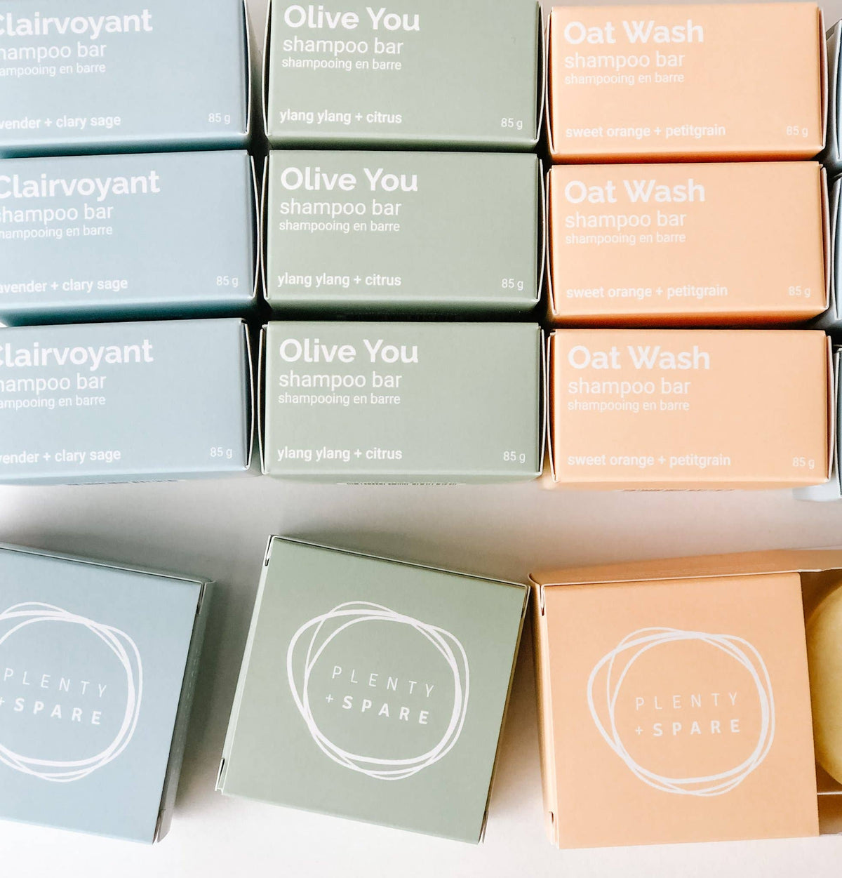 Plenty + Spare - Oat Wash Shampoo Bar - Retail Box