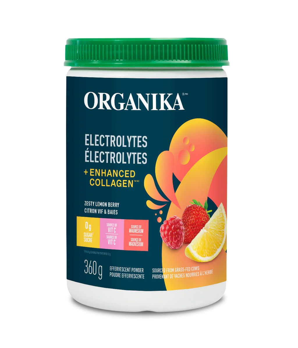 Organika Electrolytes + Enhanced Collagen - Zesty Lemon Berry