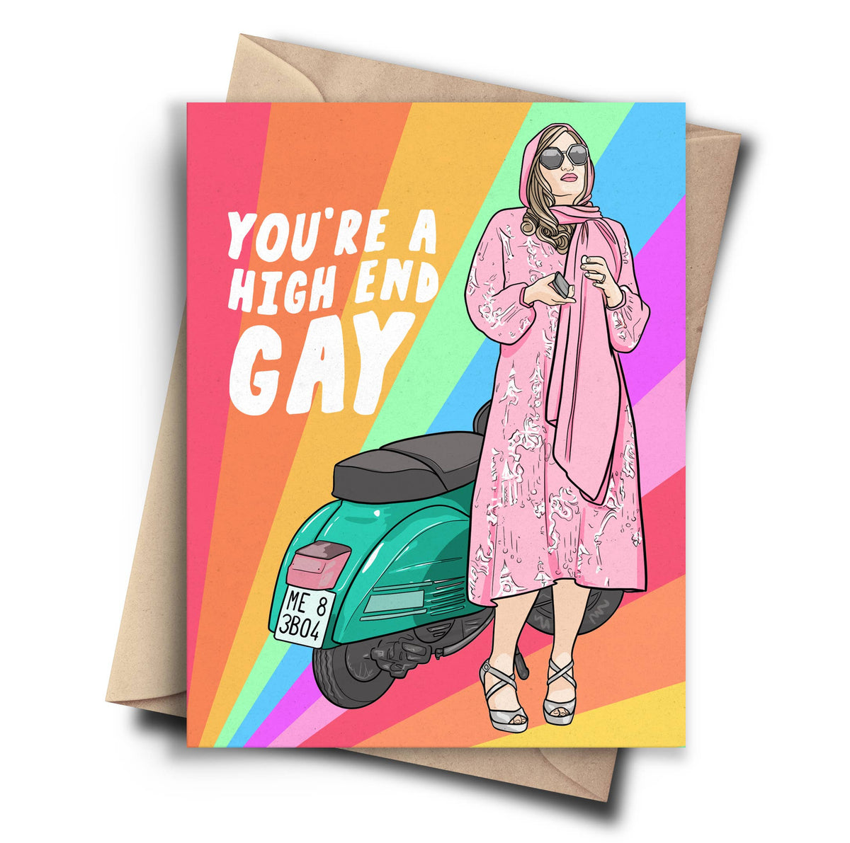 Pop Cult Paper - White Lotus Tanya Quote - Funny Pride Card LGBTQ