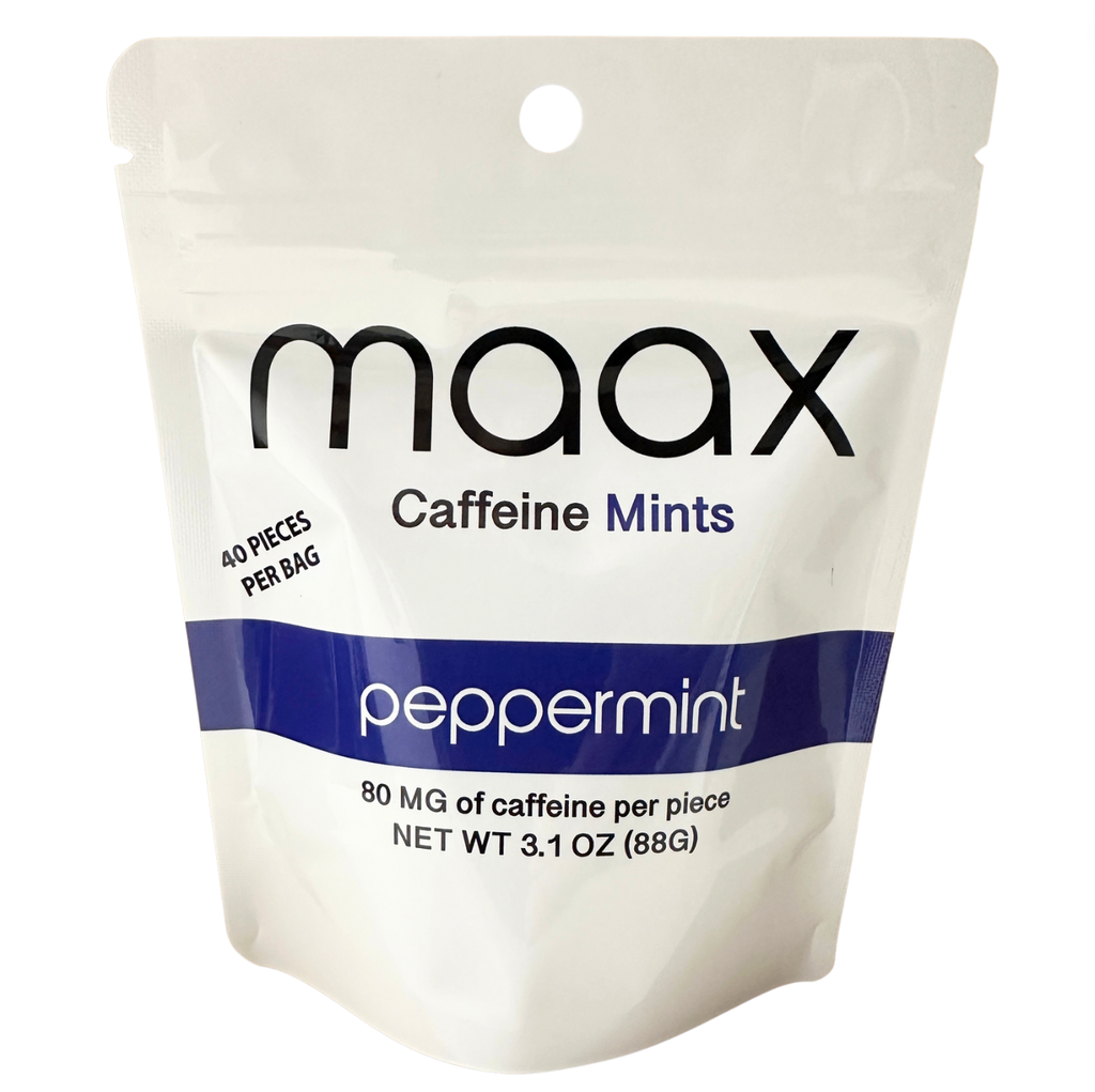 Maax Caffeine Mints | 80mg per piece | 40 pieces per bottle