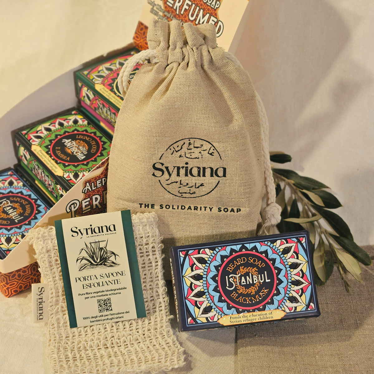 Syriana - Orient Scent Aleppo Soap, Olive & Laurel 100% profit donated: Mix of all 3