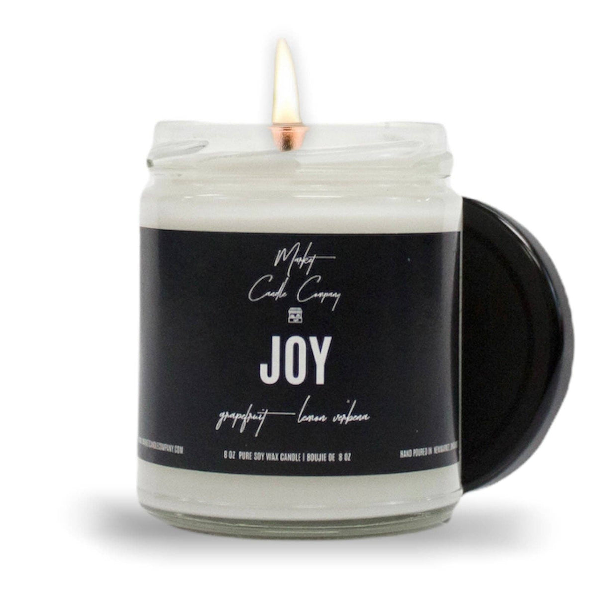 Market Candle Company - JOY SOY CANDLE: 8 oz Single Wick