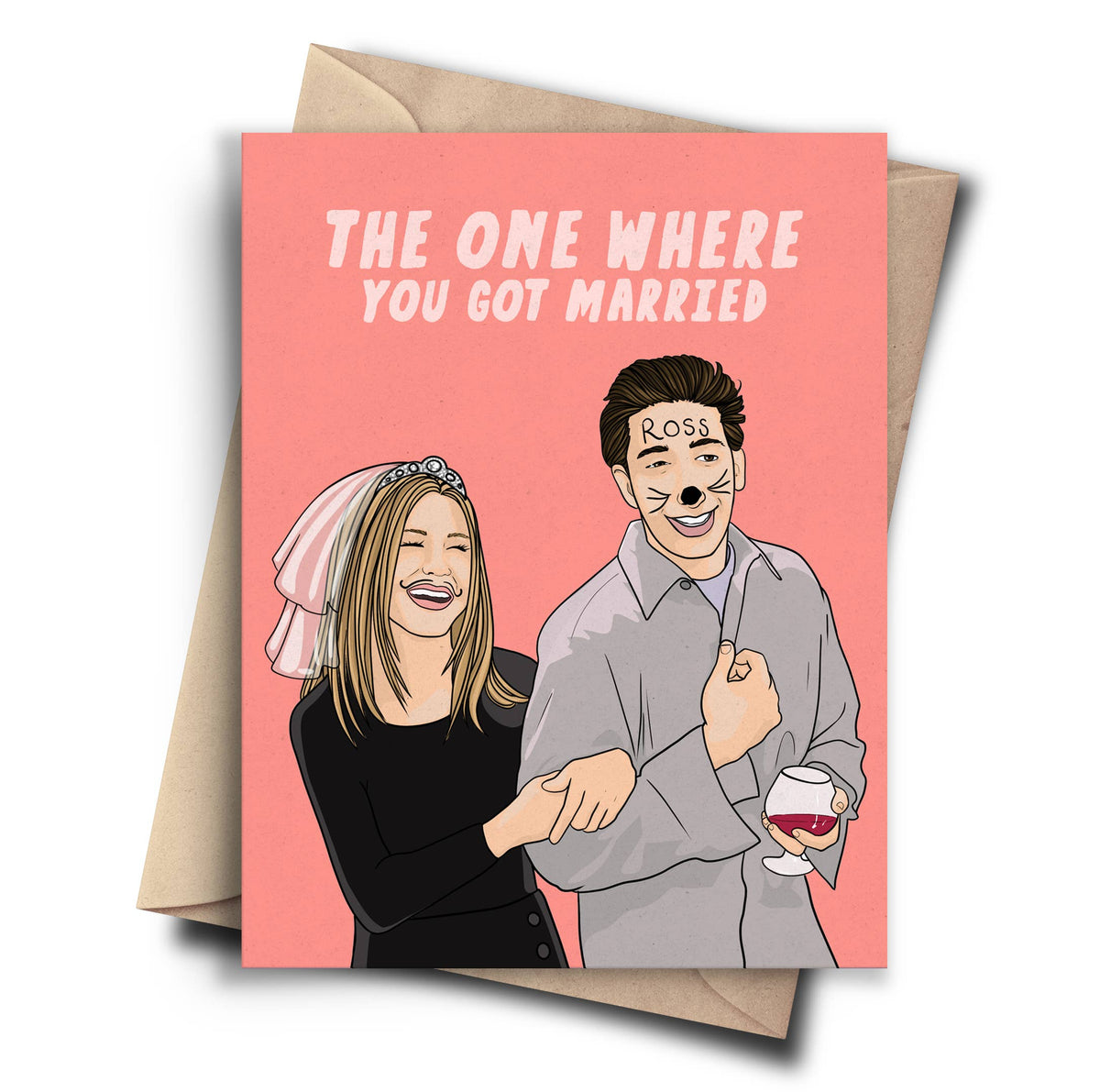 Pop Cult Paper - Friends Funny Wedding Card - Bridal Shower Card