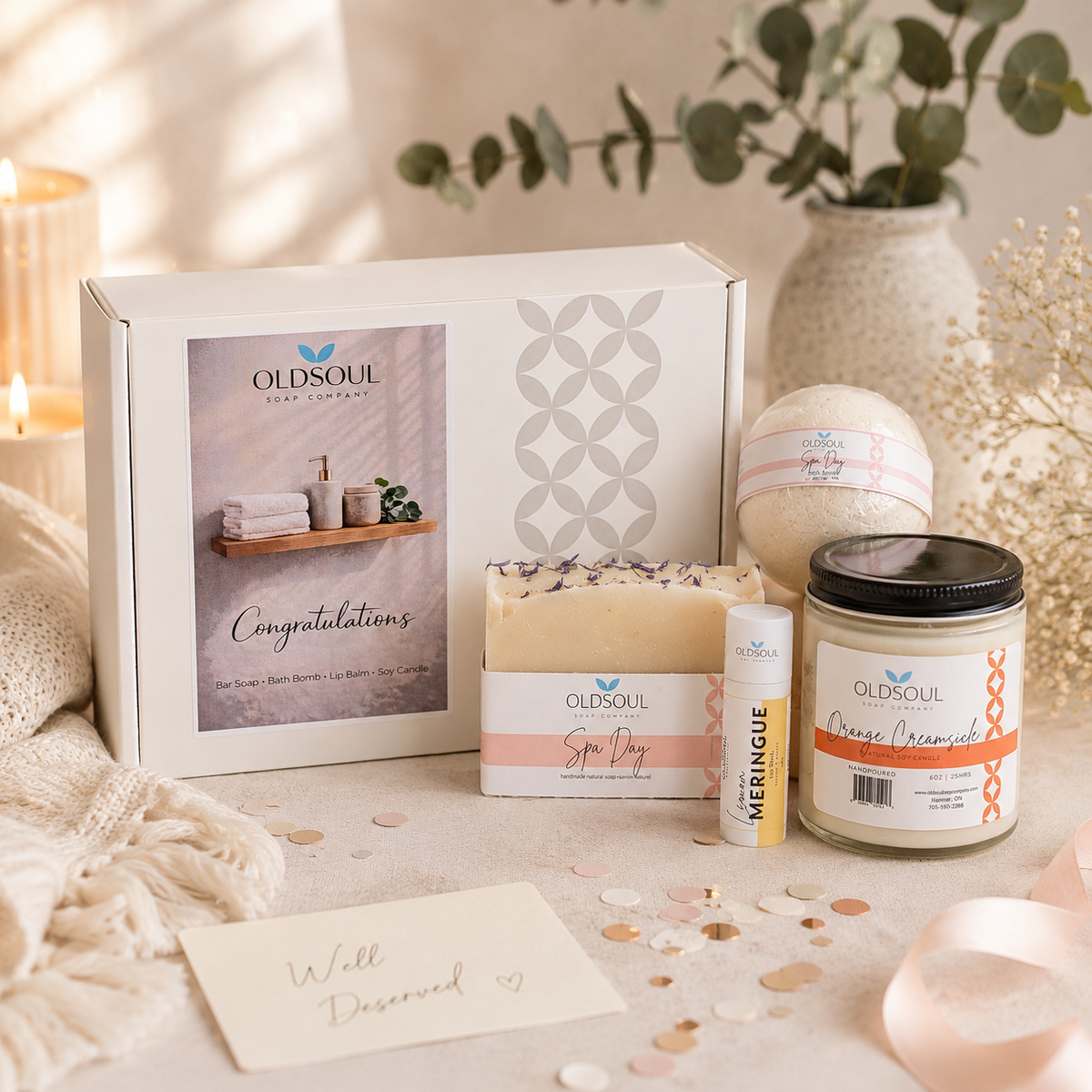 Old Soul Soap Company Inc. - Special Occasion Gift Box: Happy Birthday Yellow