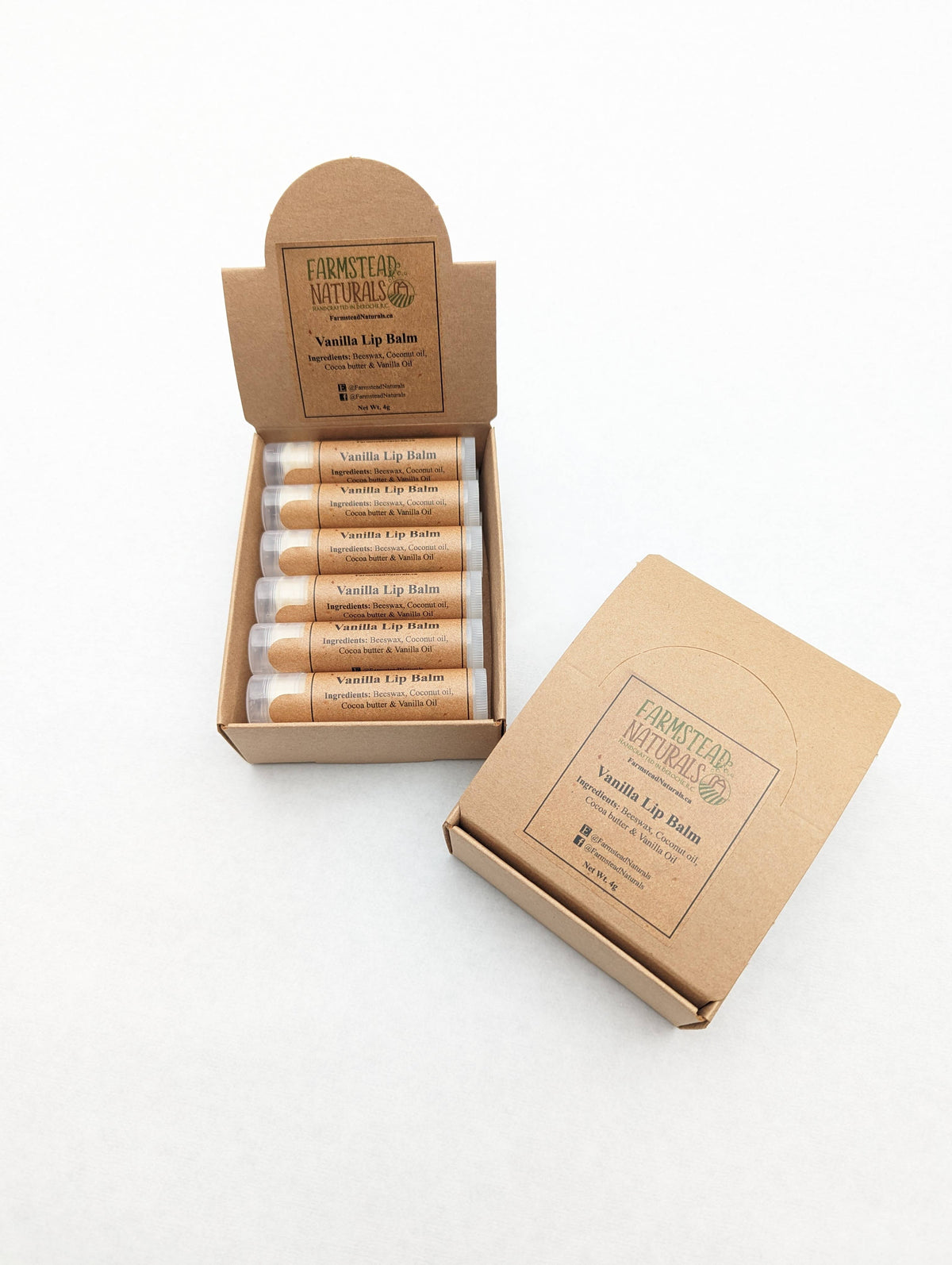 Farmstead Naturals - Natural Lip Balm | Bulk | Farmstead Naturals: Vanilla