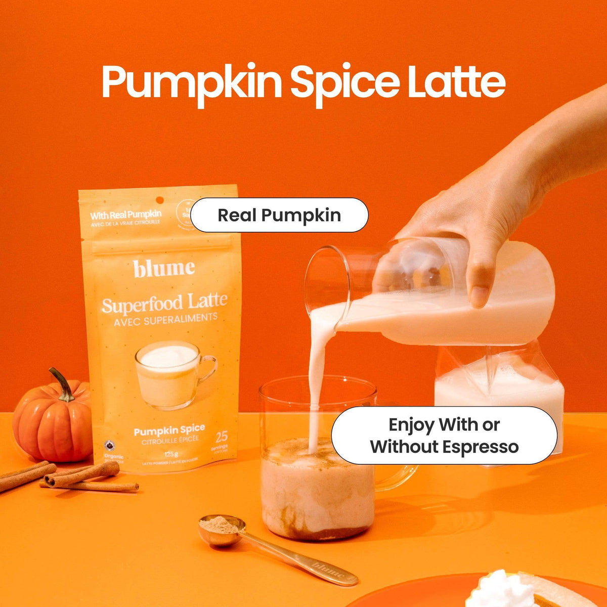 Blume - Superfood Latte Powder, Pumpkin Spice