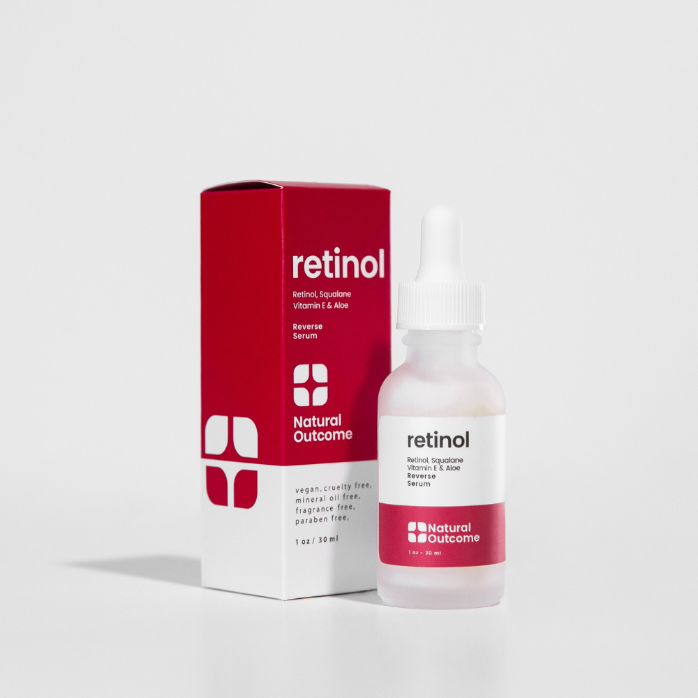 Natural Outcome Skincare - Retinol Facial Serum - Retinol Reverse Face Serum