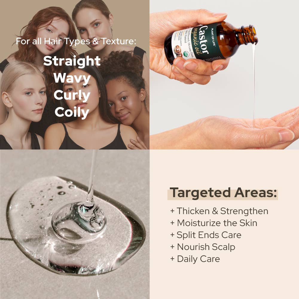 Plant of Life - Castor Oil | Organic | Hair & Eyebrow Strengthen & Nourish