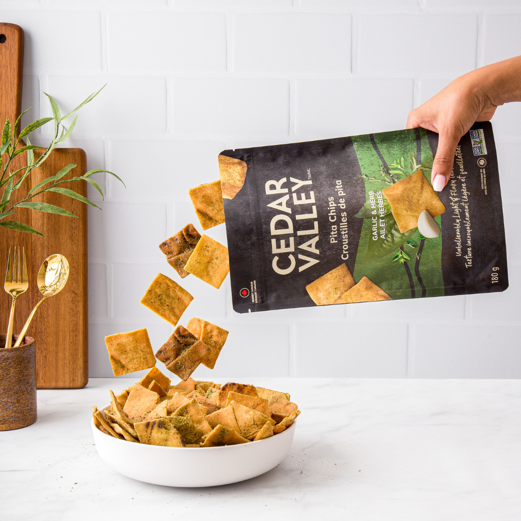 Cedar Valley - Garlic and Herb Pita Chips