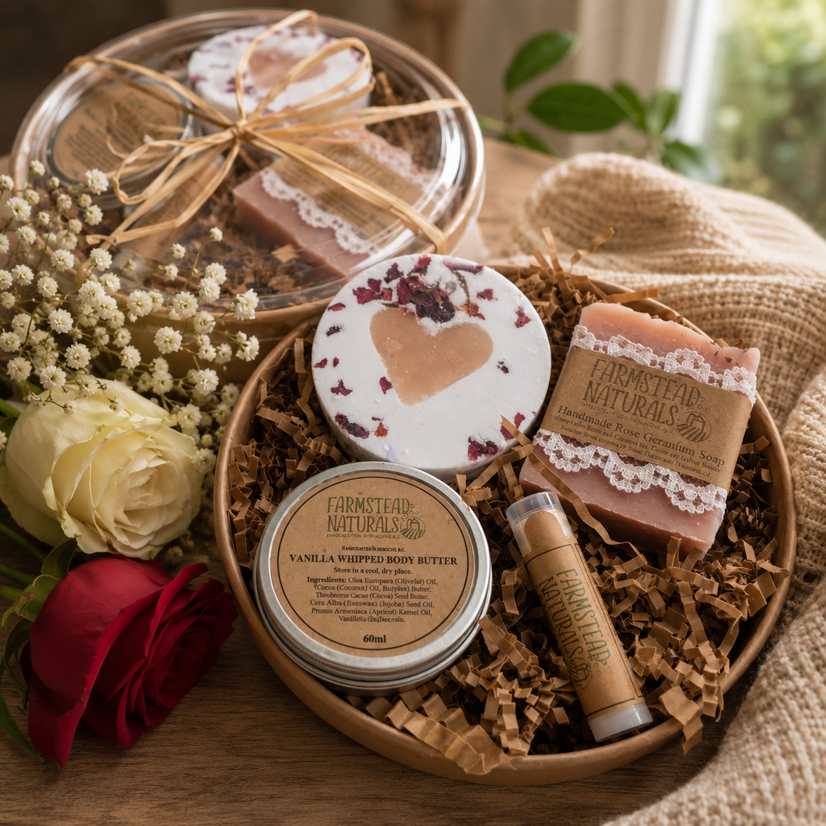Farmstead Naturals - Luxury Handmade Spa Gift Set | Farmstead Naturals: Lavender