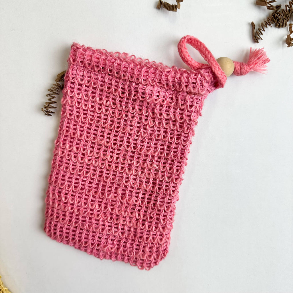 Smile Boutiques - Biodegradable Natural Sisal Soap Bags: Ivory Mesh