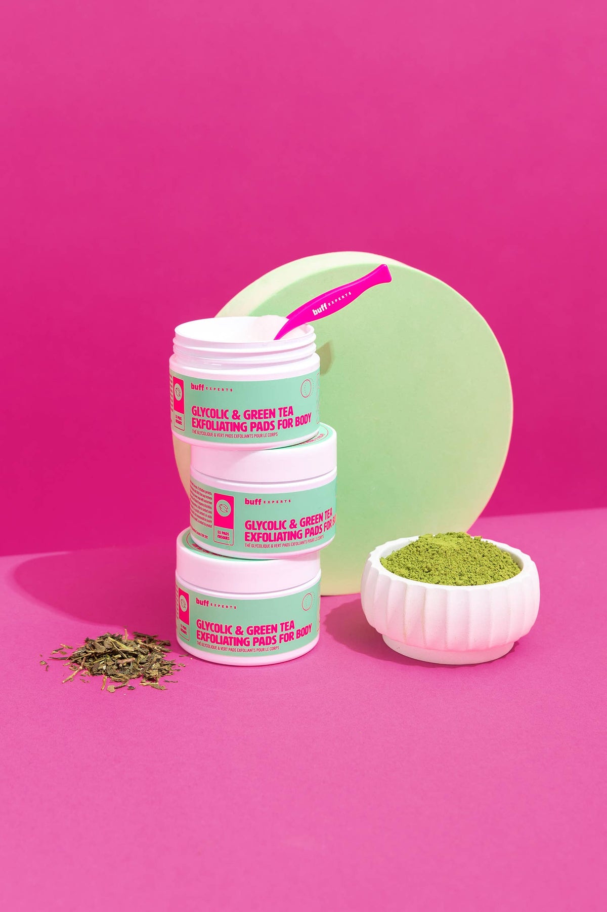 Buff Experts - 🇨🇦 - Glycolic & Green Tea Exfoliating Pads - Treats Ingrown Hairs