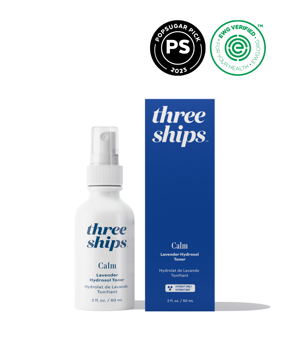 Three Ships - Calm Lavender Hydrosol Toner