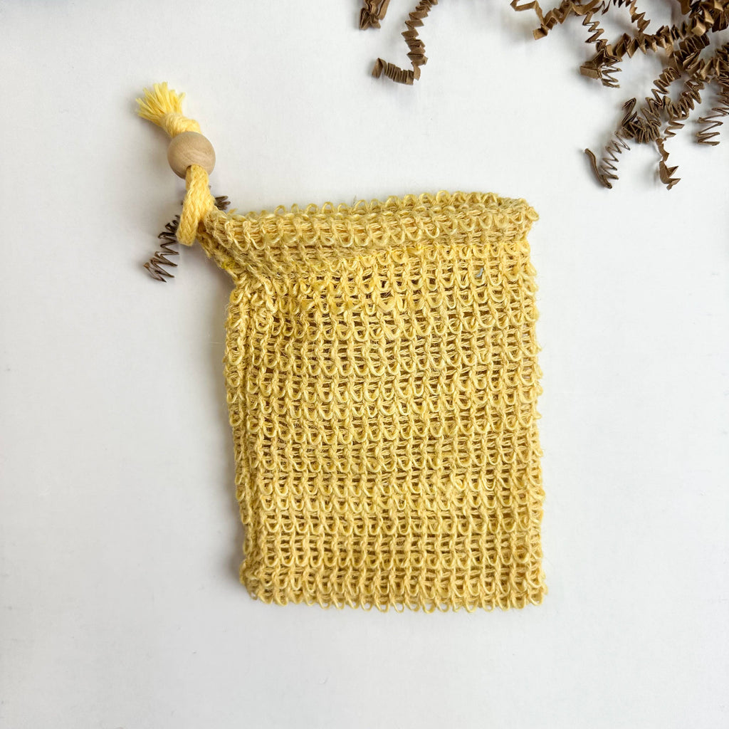 Smile Boutiques - Biodegradable Natural Sisal Soap Bags: Ivory Mesh