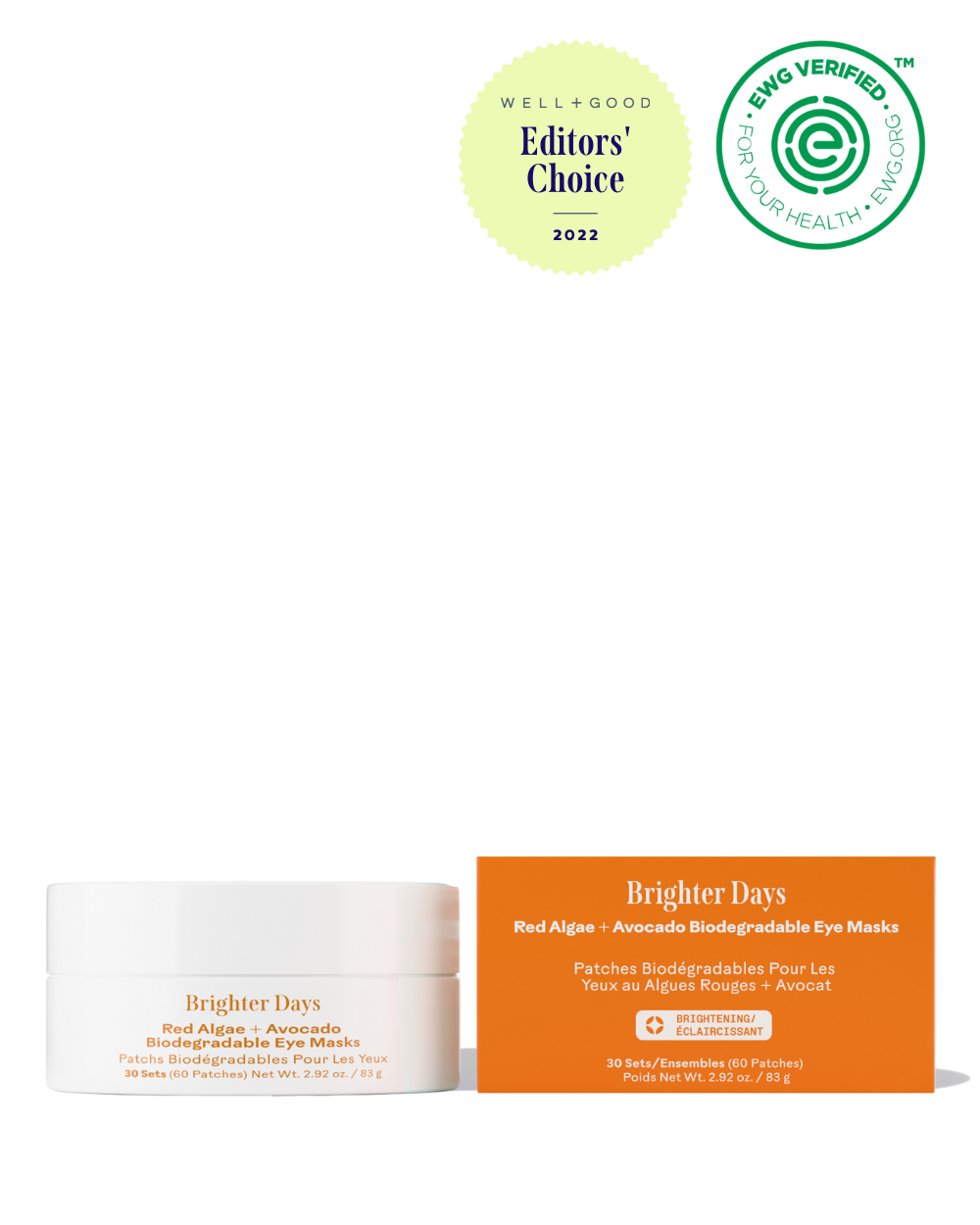Three Ships - Brighter Days Red Algae + Avocado Biodegradable Eye Mask