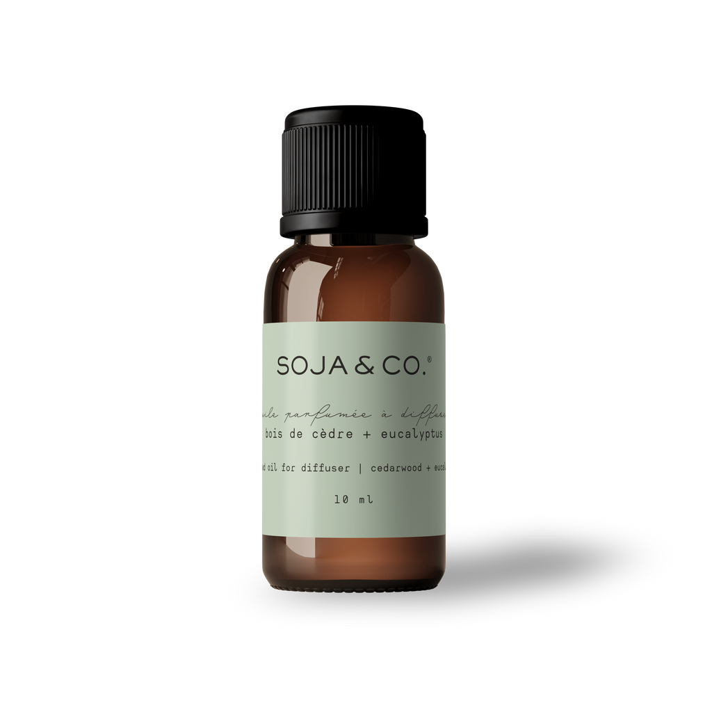 SOJA&CO.™ - Scented Oil For Diffuser | Cedar Wood + Eucalyptus