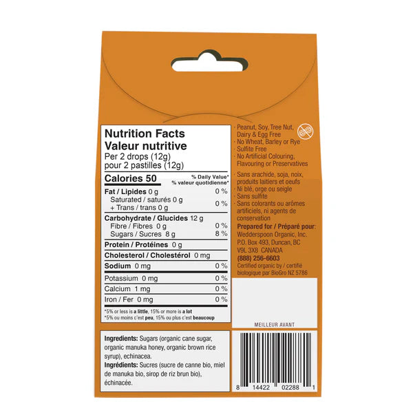 Organic Manuka Honey Drops Honey 120g