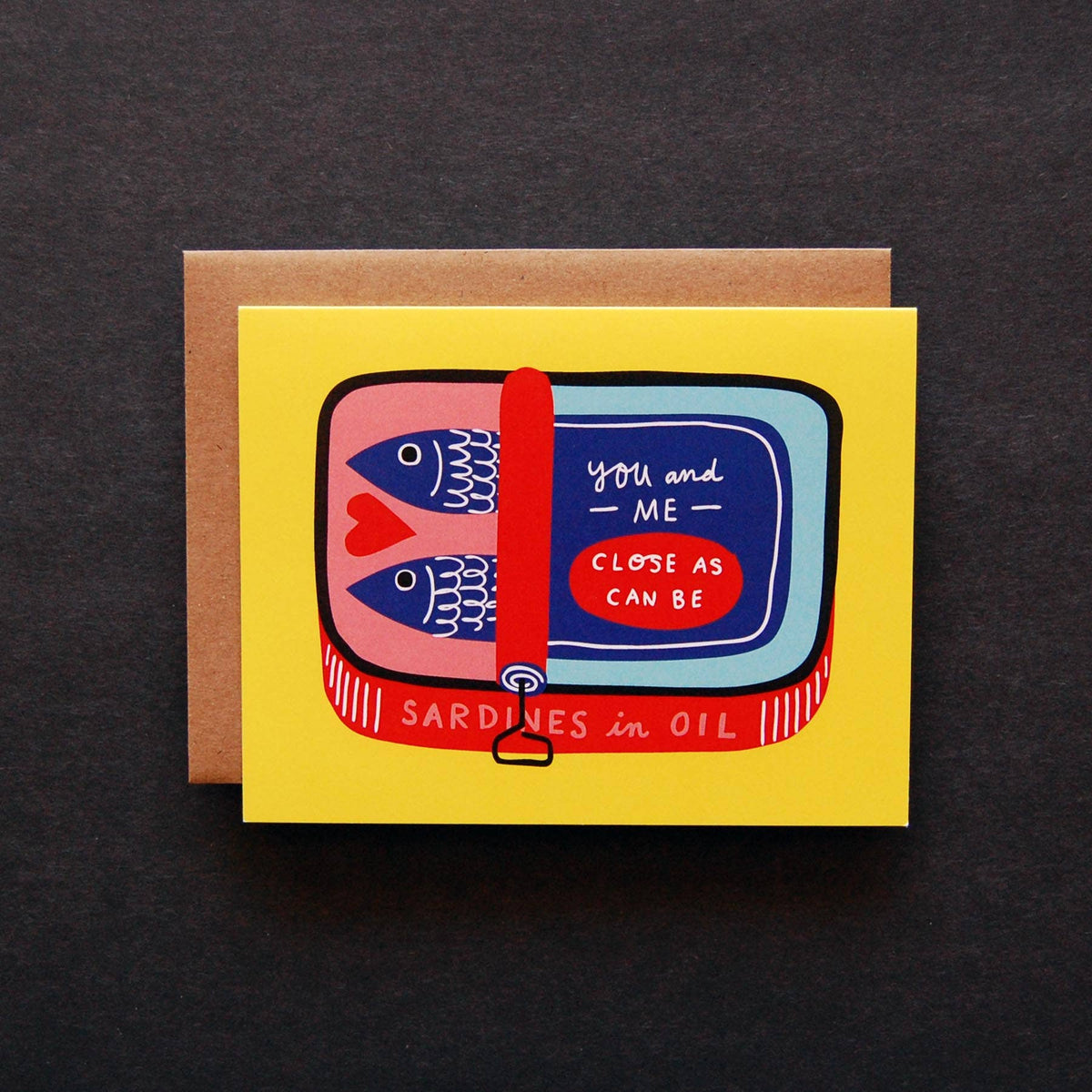 Badger & Burke - Sardines - Love & Friendship Card