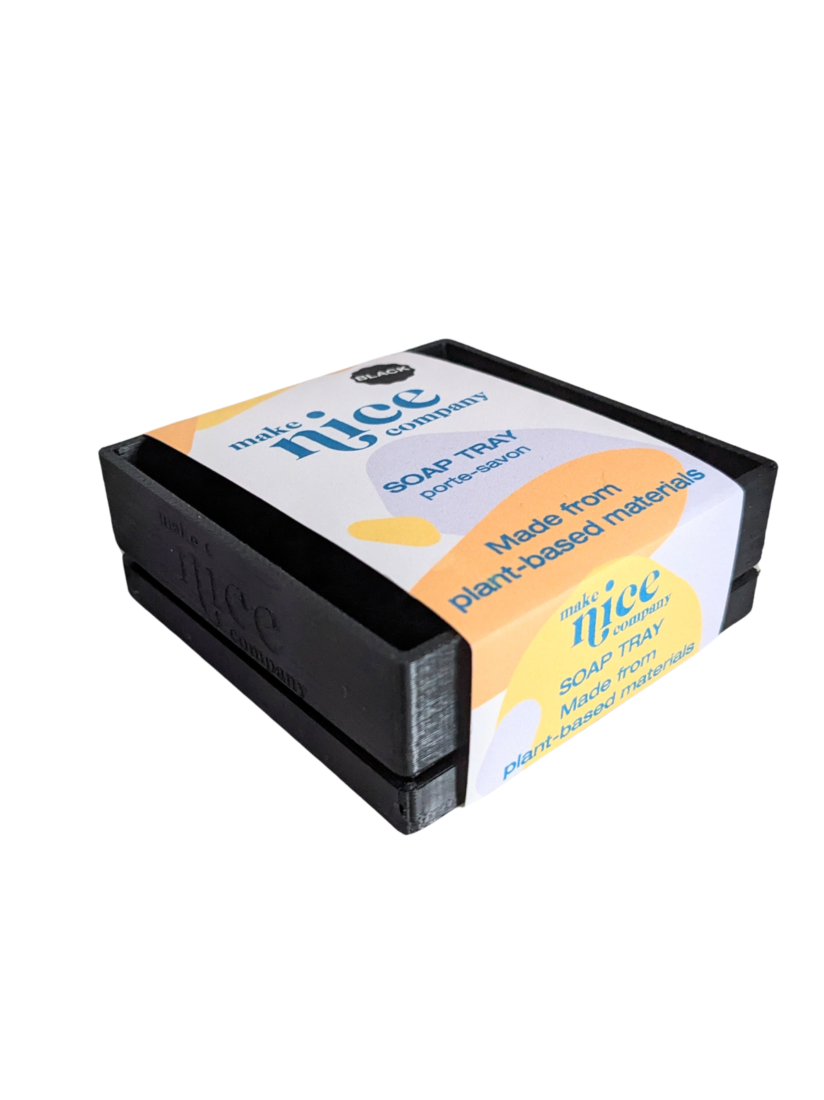 Make Nice Company - Soap Tray [Plant-based]: Black / Regular
