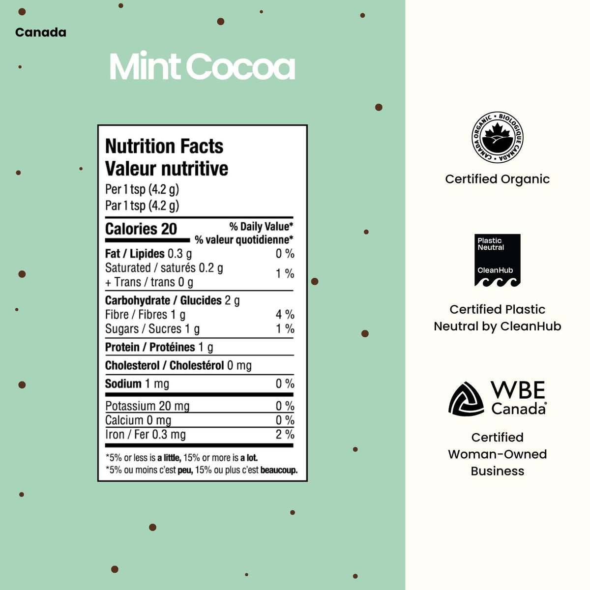 Blume - Superfood Latte Powder, Mint Cocoa Blend