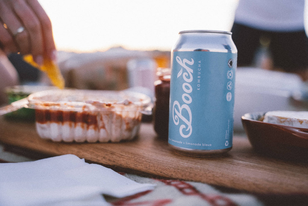 Booch Organic Kombucha + Moonbrew by Booch - Cans - Blue Lemonade Kombucha